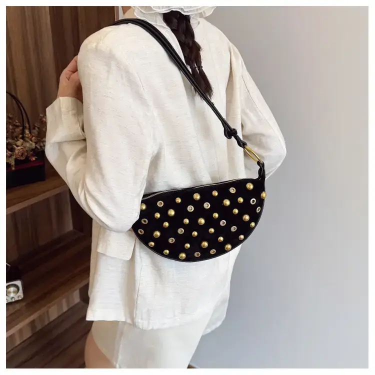 Black Rivet Crossbody Bag for Women — feature 22