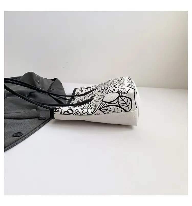 Fashionable Graffiti Shoulder Bag with Cute Bear Design — feature 30
