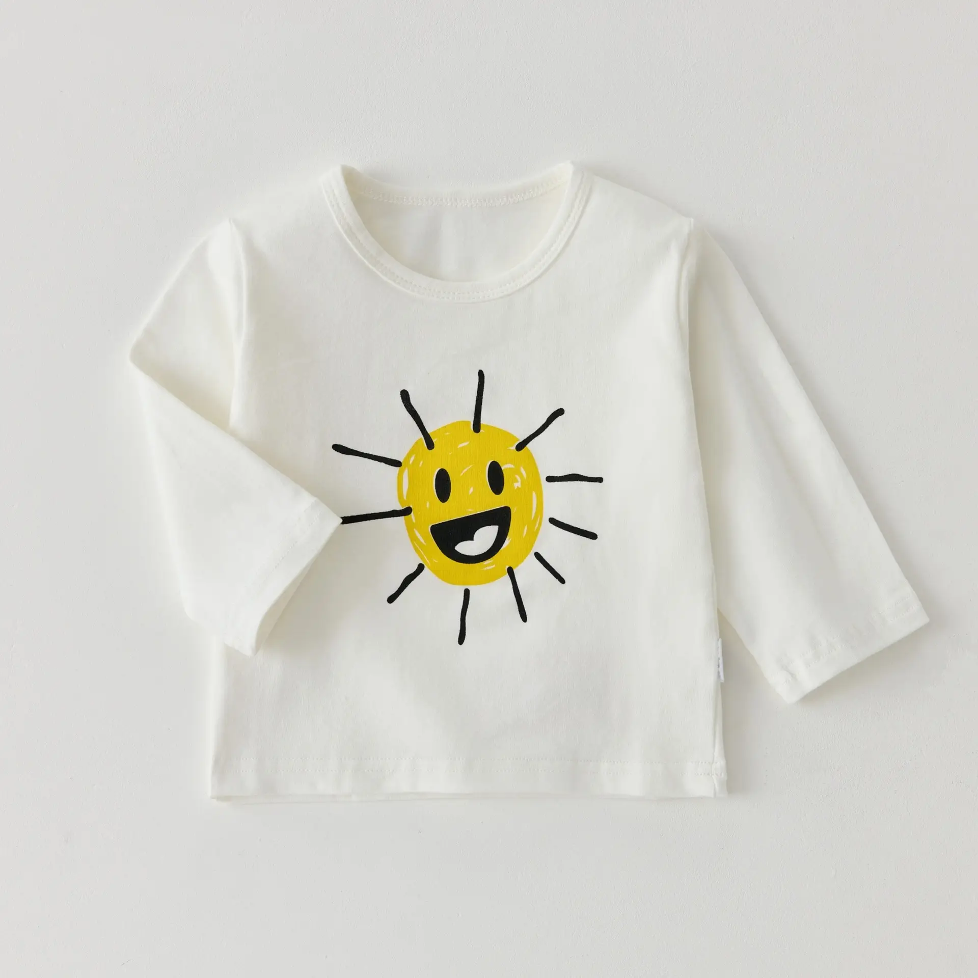 Baby Long Sleeve Teddy Bear T-Shirt White - Image 5
