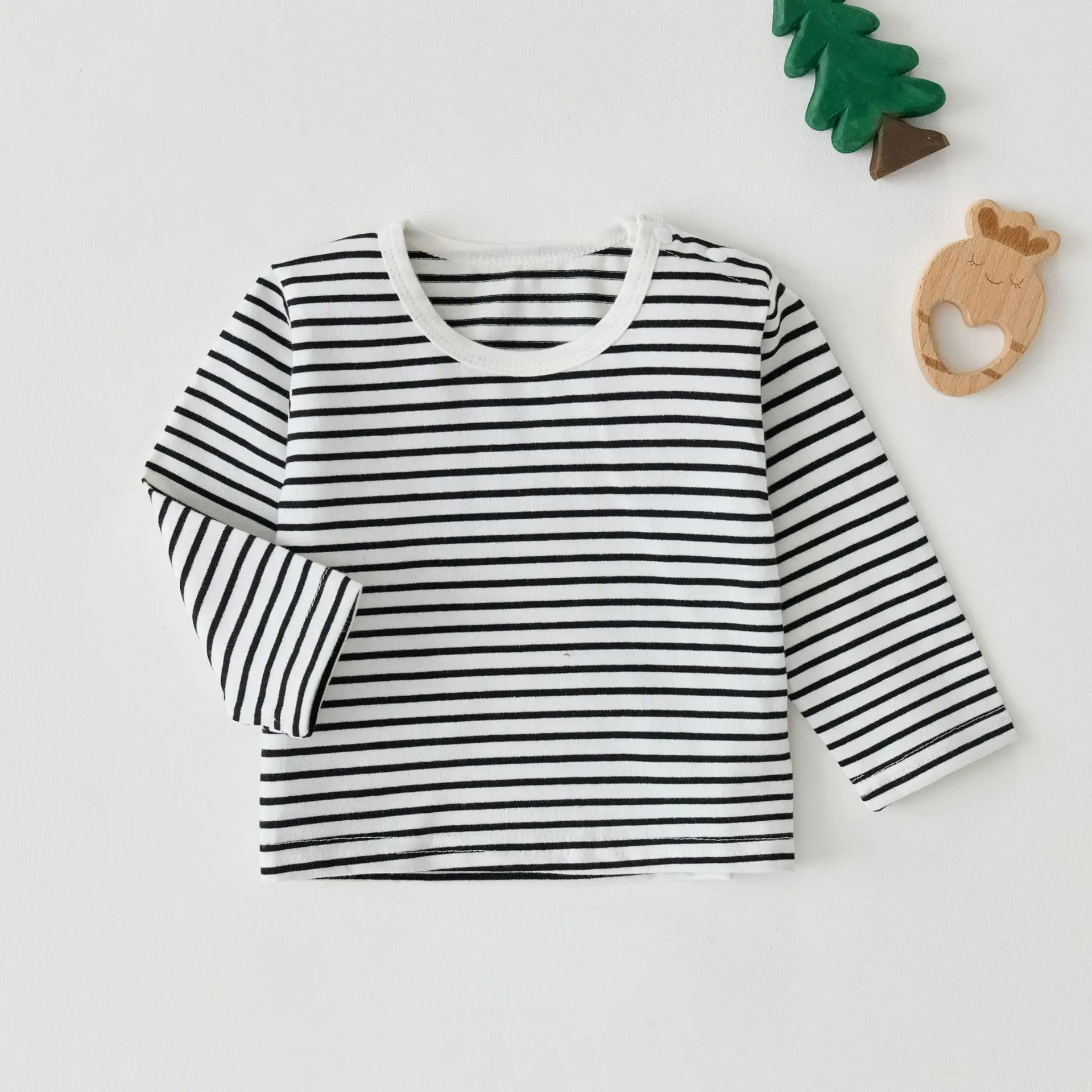 Baby Long Sleeve Teddy Bear T-Shirt White - Image 7