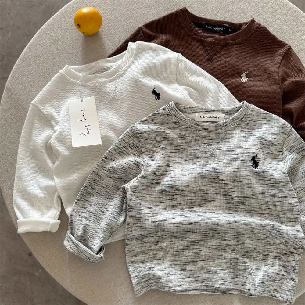 Children's Black Polo T-Shirt 2025 Autumn Boys — feature 15
