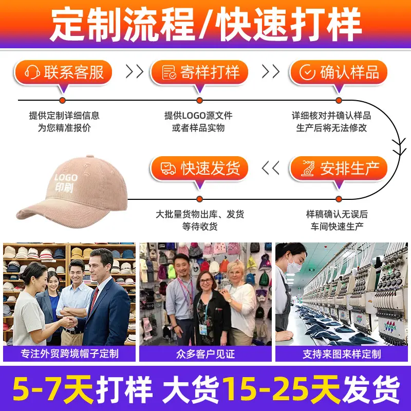 New Corduroy Baseball Cap Beige Men Women - Image 14