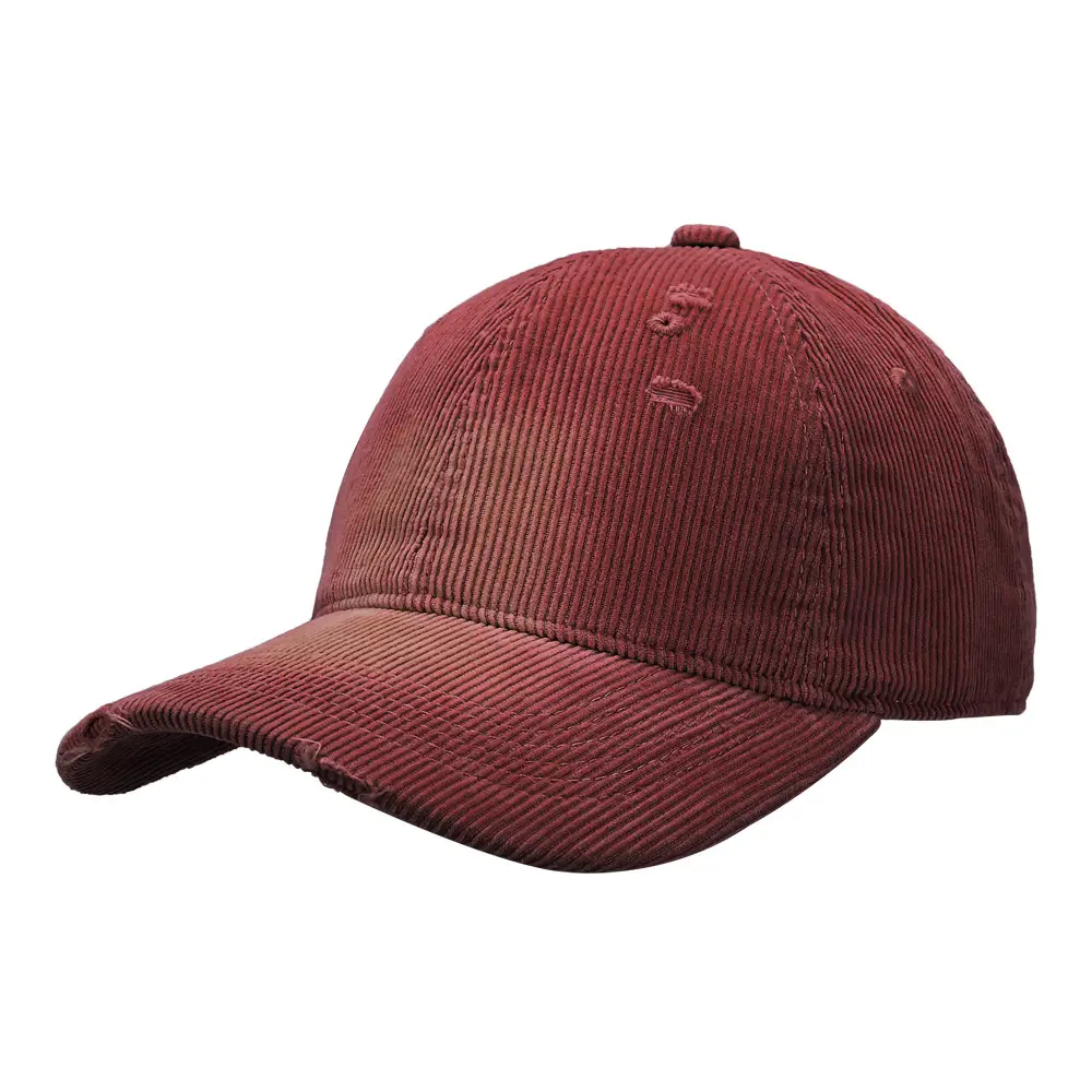 New Corduroy Baseball Cap Beige Men Women - Image 3