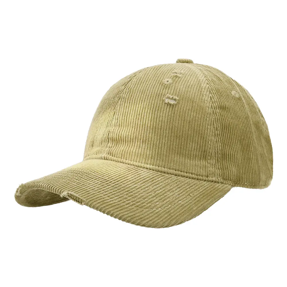 New Corduroy Baseball Cap Beige Men Women - Image 5