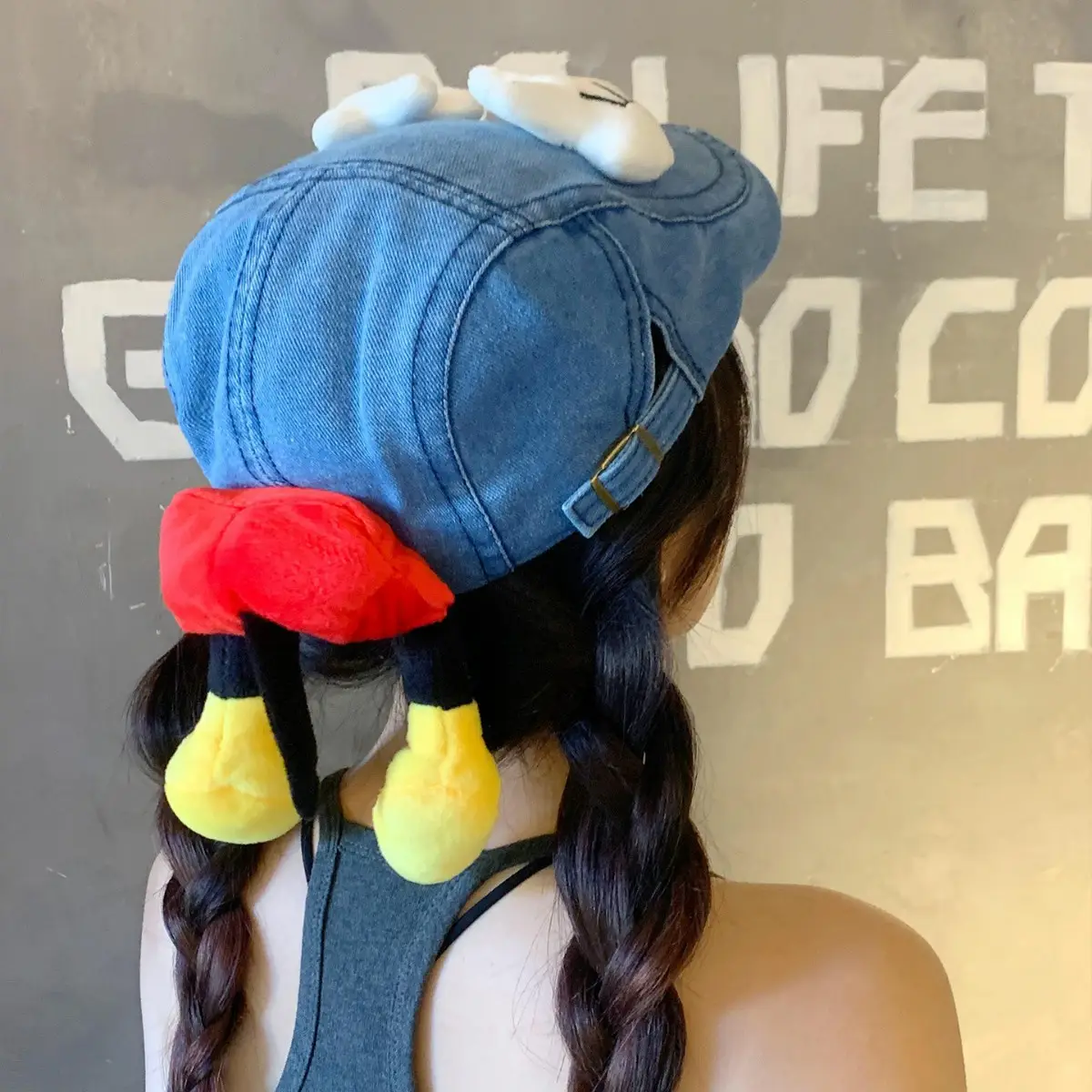 2025 Cute Mickey Butt Denim Hat for Women - Image 3