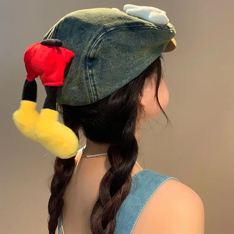 2025 Cute Mickey Butt Denim Hat for Women - Image 2