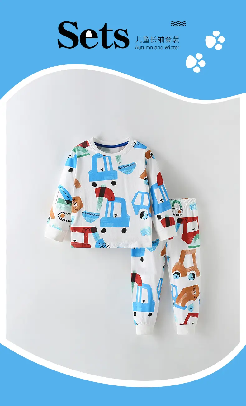 Malwee Boys Green Printed Cotton Set Autumn — feature 1