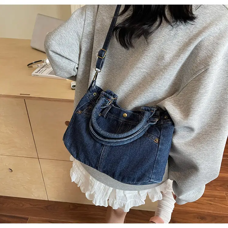 Women Denim Crossbody Bag Large Capacity 2025 — feature 20