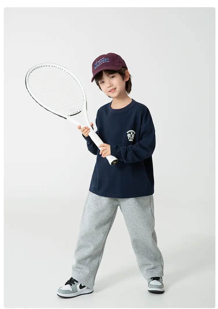 Haima Kids Long Sleeve T-Shirt White Green Blue 3 Colors — feature 16