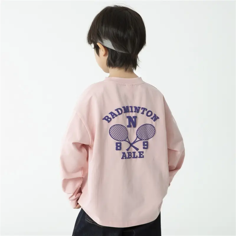 Haima Kids Long Sleeve T-Shirt White Green Blue 3 Colors - Image 3