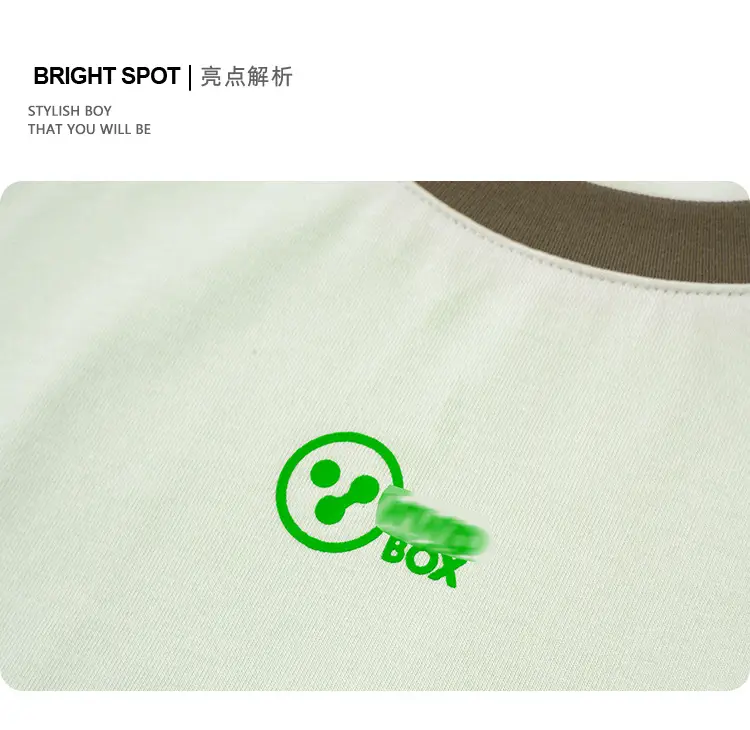 Kids Raglan Sleeve T-Shirt Light Blue Green for Girls Boys — feature 5
