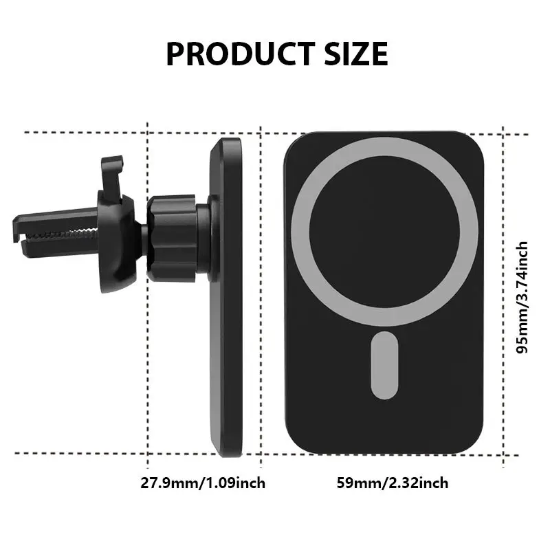 15W Magnetic Phone Charger for iPhone 12+ - Image 5