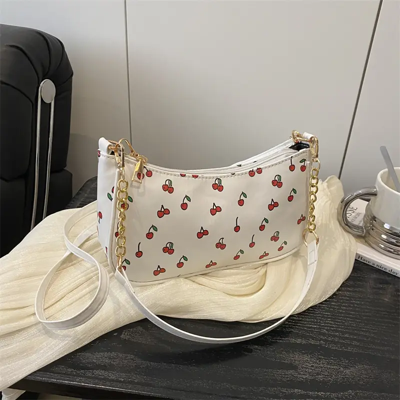 Pink Printed Chain Bag for Women 2025 Summer - Image 5