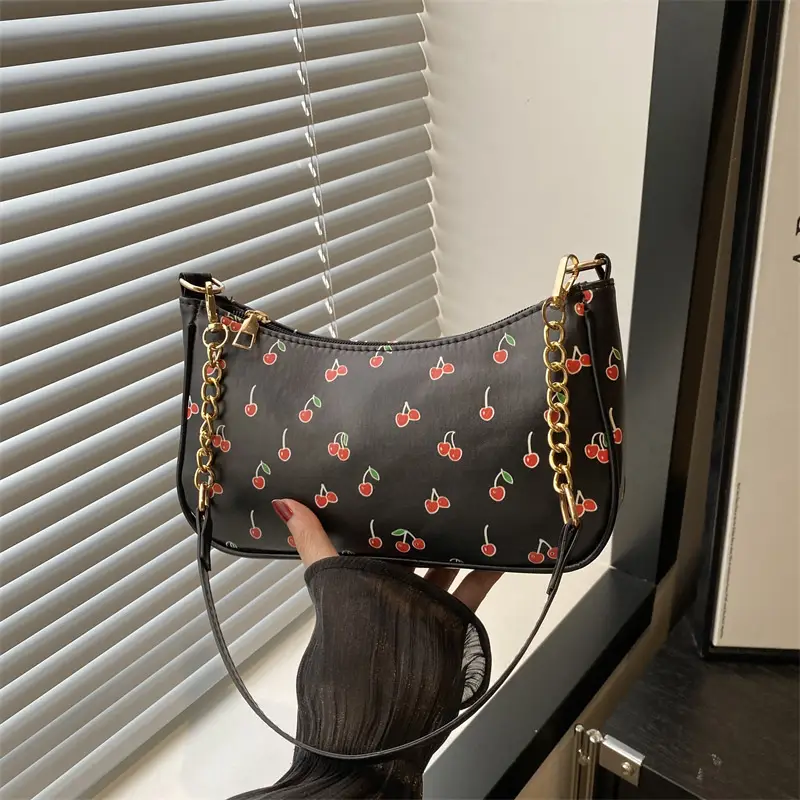 Pink Printed Chain Bag for Women 2025 Summer - Image 7