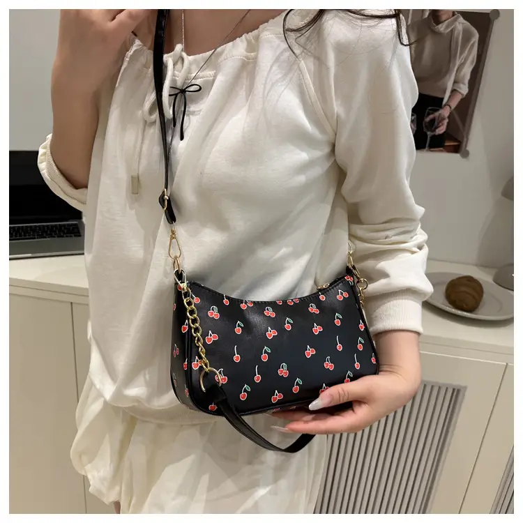 Pink Printed Chain Bag for Women 2025 Summer — feature 11