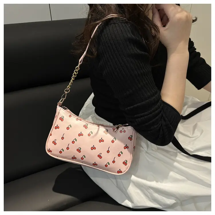 Pink Printed Chain Bag for Women 2025 Summer — feature 13