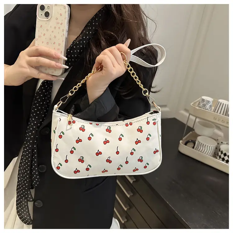 Pink Printed Chain Bag for Women 2025 Summer — feature 16