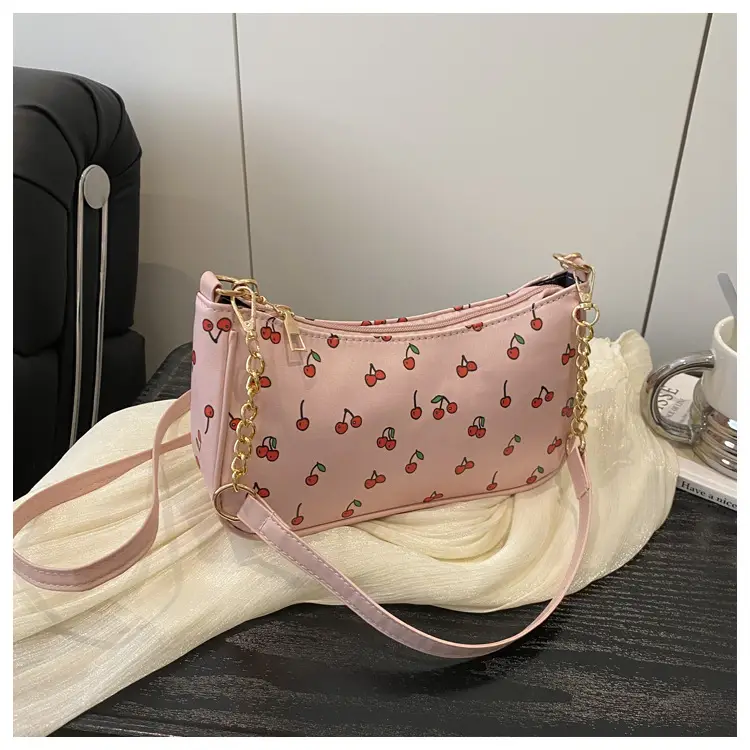 Pink Printed Chain Bag for Women 2025 Summer — feature 20