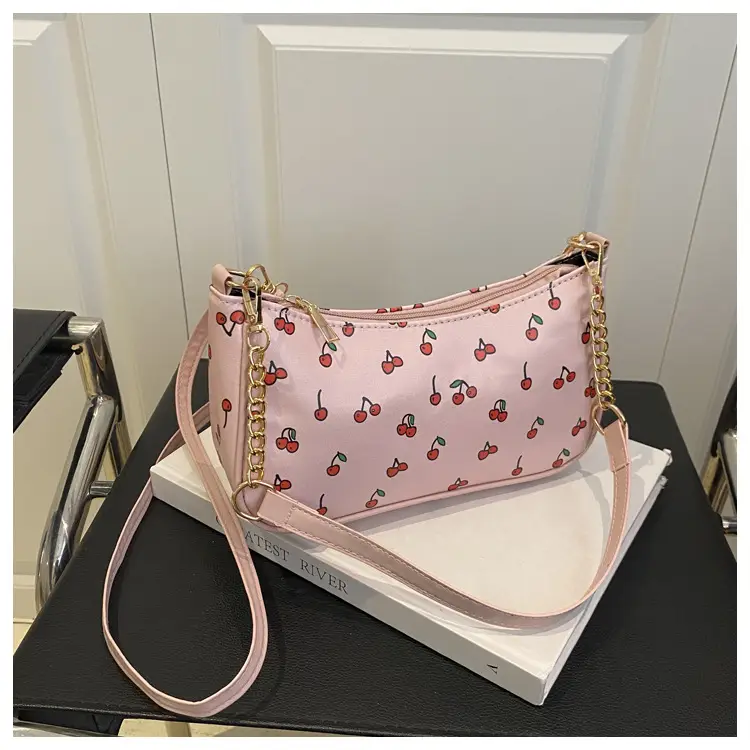 Pink Printed Chain Bag for Women 2025 Summer — feature 22