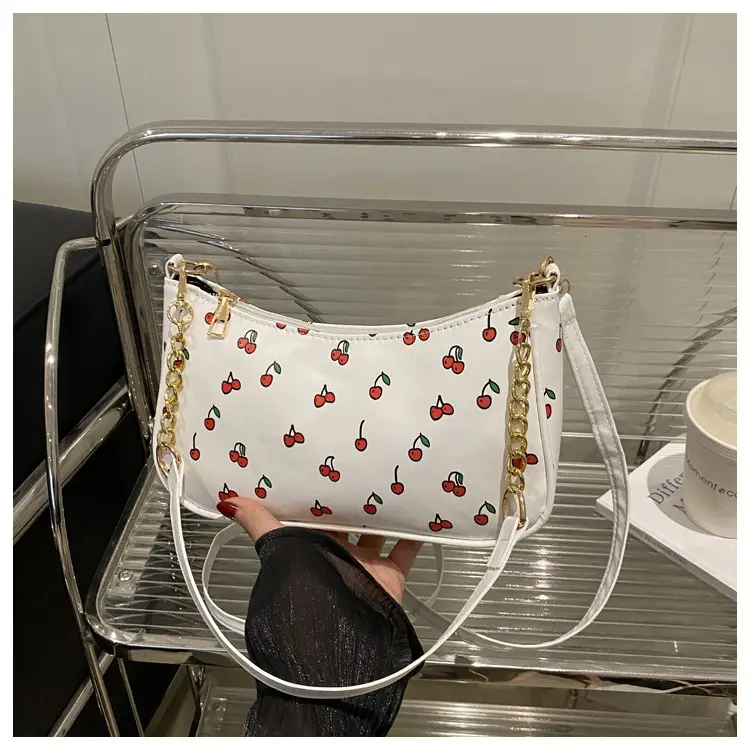 Pink Printed Chain Bag for Women 2025 Summer — feature 24