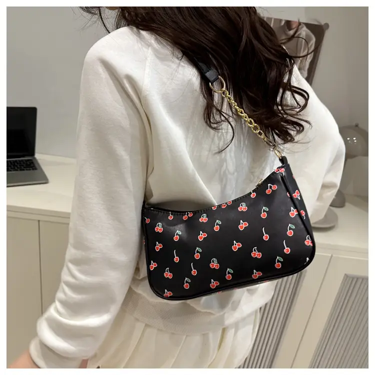 Pink Printed Chain Bag for Women 2025 Summer — feature 8