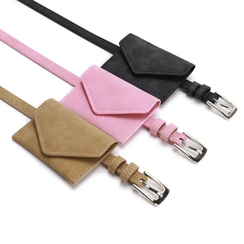 Cross-Border Women's Mini Belt Bag Pink Brown Black