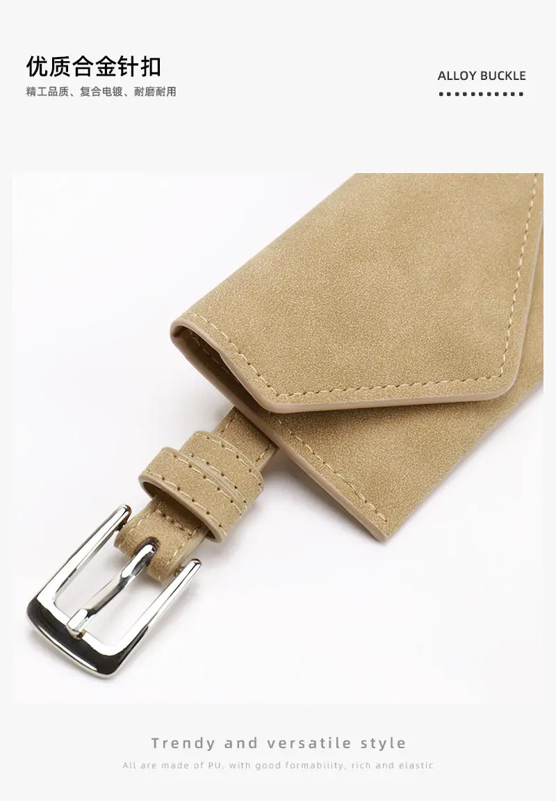 Cross-Border Women's Mini Belt Bag Pink Brown Black — feature 12