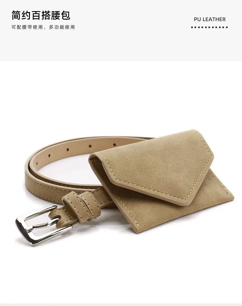 Cross-Border Women's Mini Belt Bag Pink Brown Black — feature 15