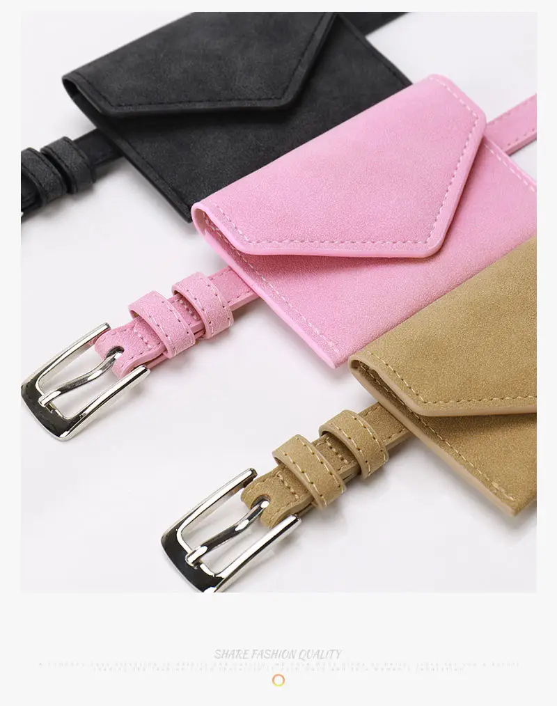 Cross-Border Women's Mini Belt Bag Pink Brown Black — feature 20