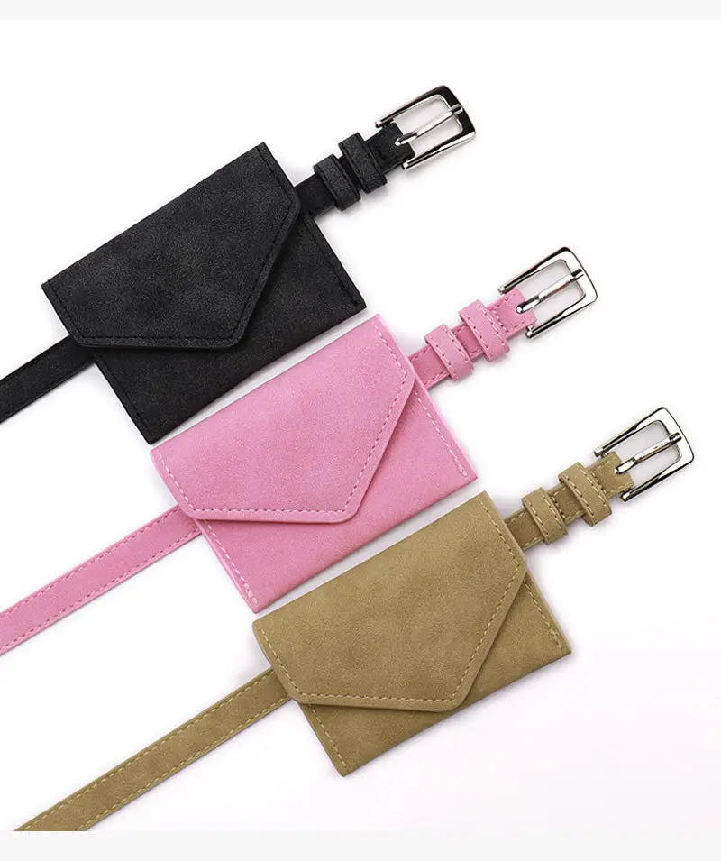 Cross-Border Women's Mini Belt Bag Pink Brown Black — feature 22