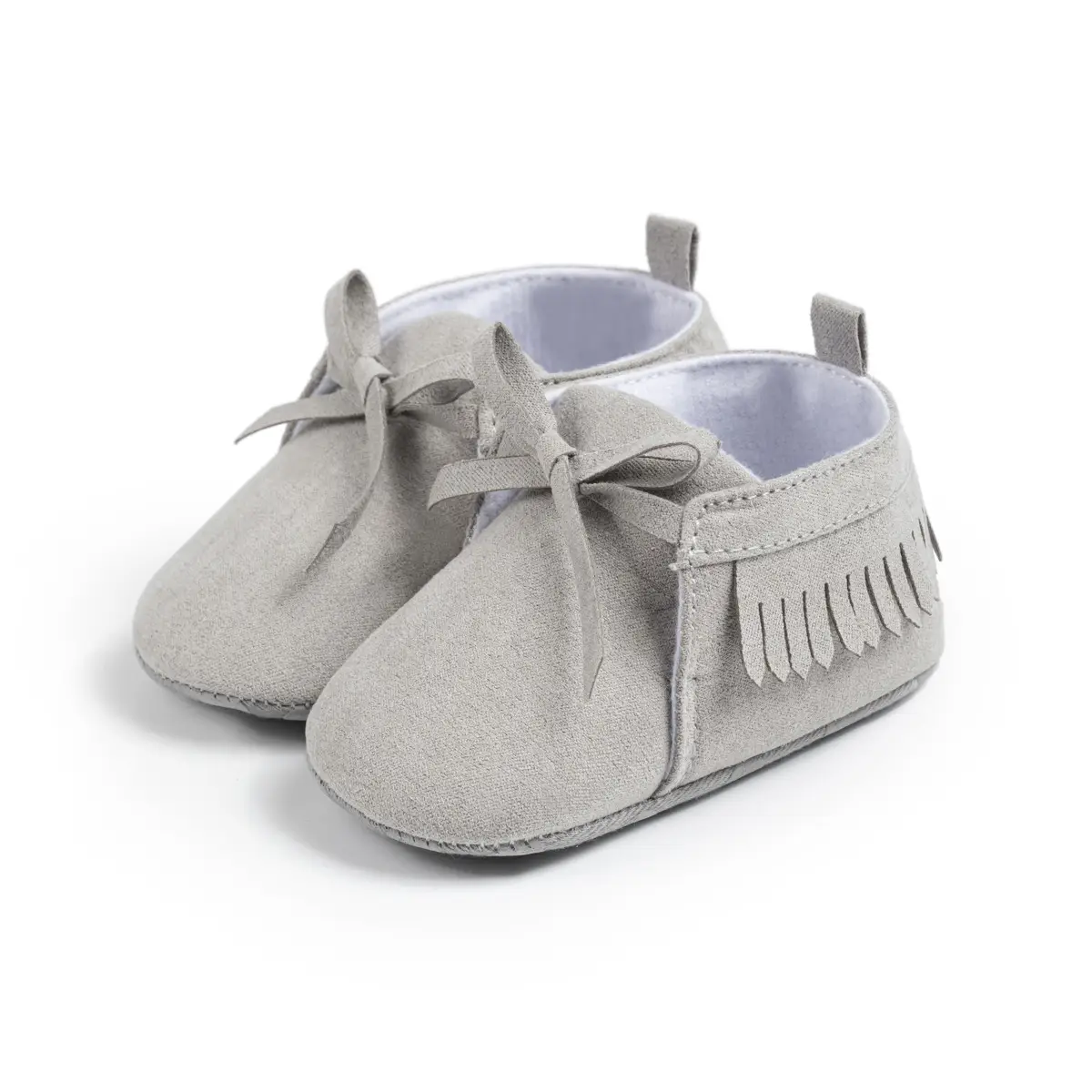 Grey Tassel Soft Sole Baby Shoes for 0-1 Year Old — feature 14