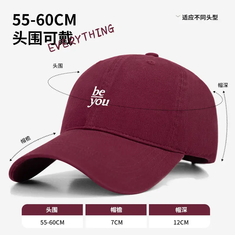 New Ins Red Korean Baseball Cap for Women - Image 9