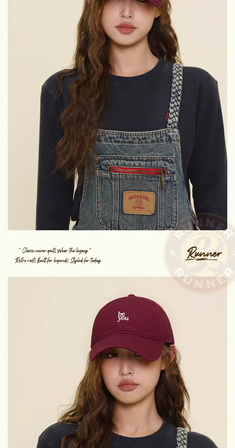 New Ins Red Korean Baseball Cap for Women — feature 12