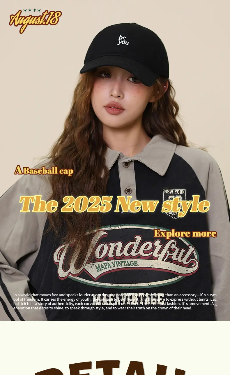 New Ins Red Korean Baseball Cap for Women — feature 6