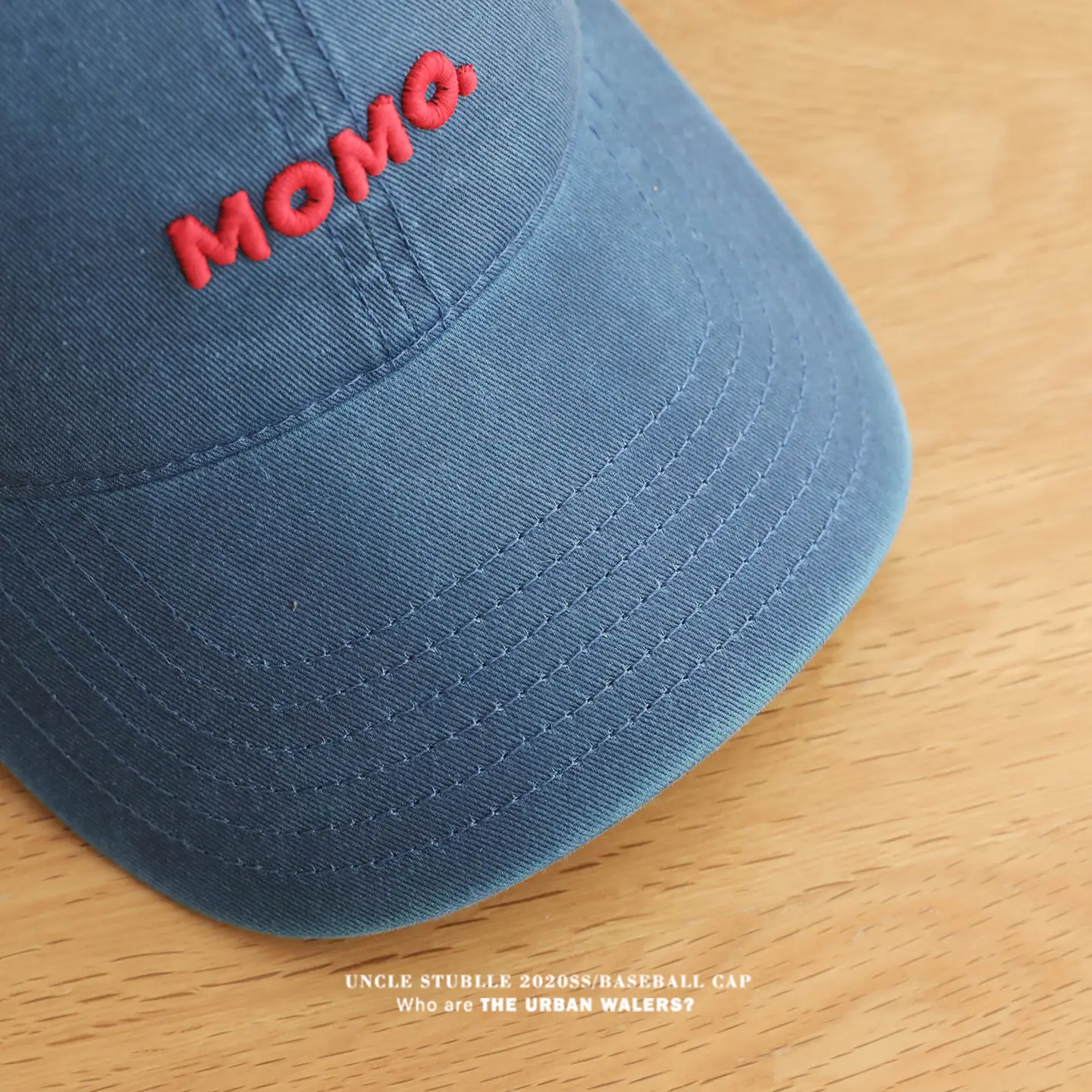 Momo Letter Cap Pure Cotton Sunshade for Men Women — feature 14