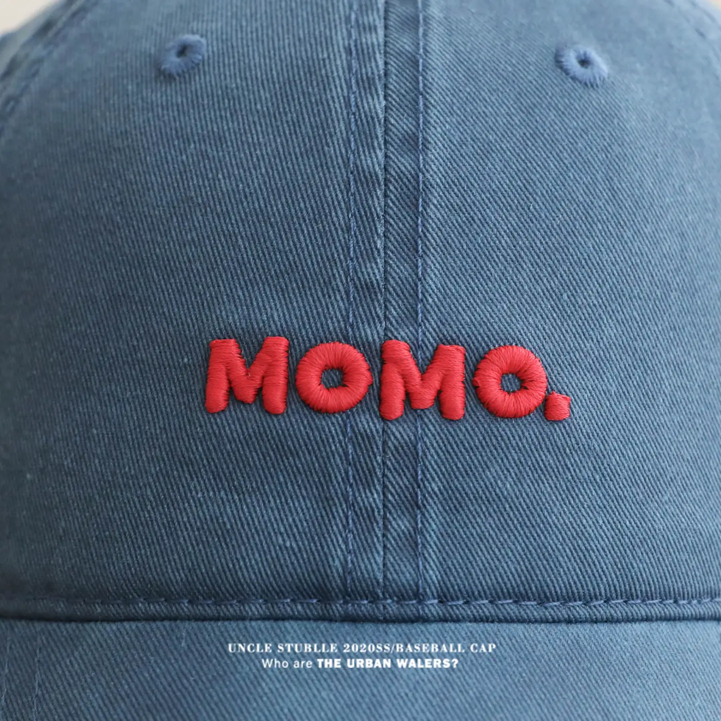 Momo Letter Cap Pure Cotton Sunshade for Men Women — feature 15