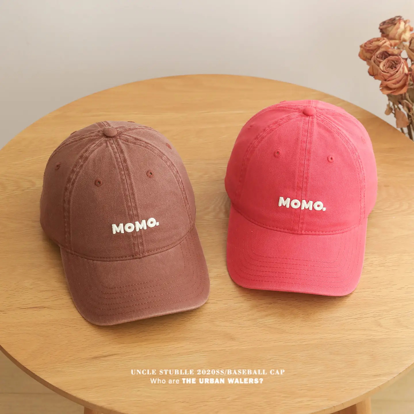 Momo Letter Cap Pure Cotton Sunshade for Men Women — feature 5