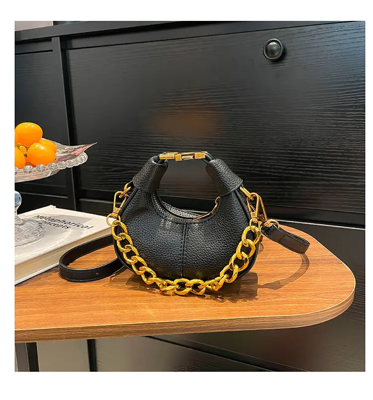 White Leather Chain Crossbody Bag for Women — feature 28