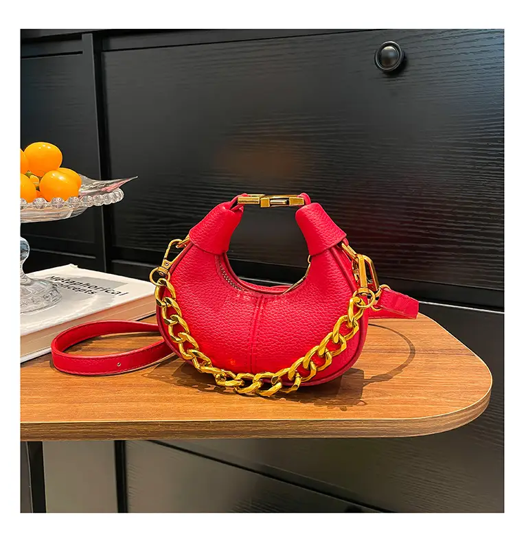 White Leather Chain Crossbody Bag for Women — feature 29
