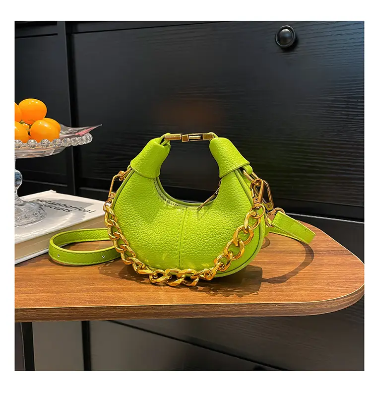 White Leather Chain Crossbody Bag for Women — feature 30