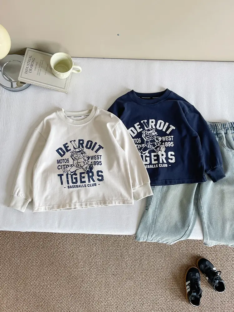 Nausicaa Boys T-Shirt Blue White Match Handsome Thin - Image 4