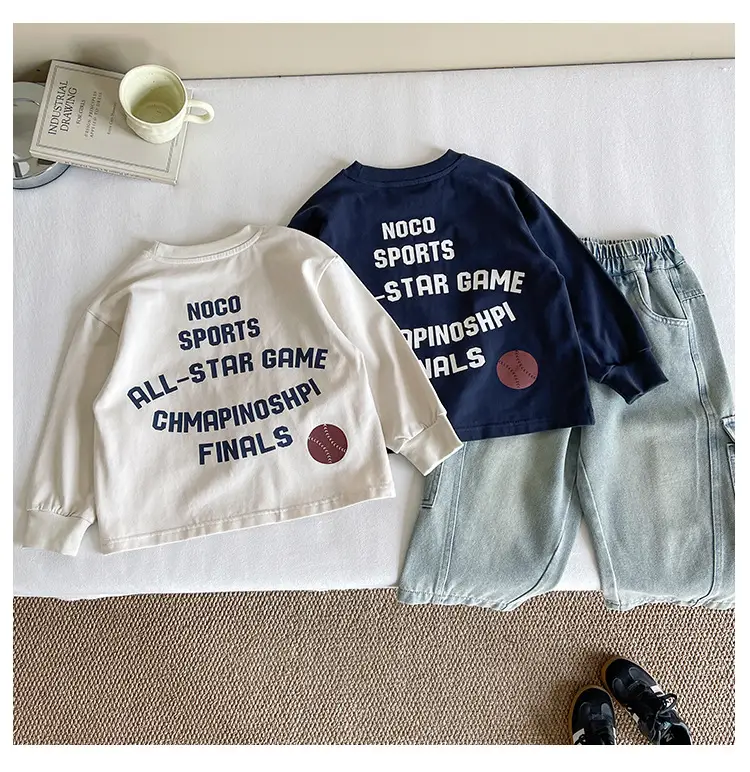 Nausicaa Boys T-Shirt Blue White Match Handsome Thin — feature 10