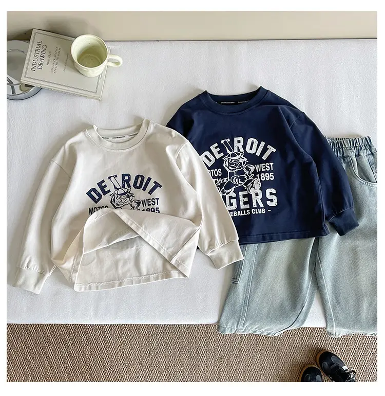 Nausicaa Boys T-Shirt Blue White Match Handsome Thin — feature 11