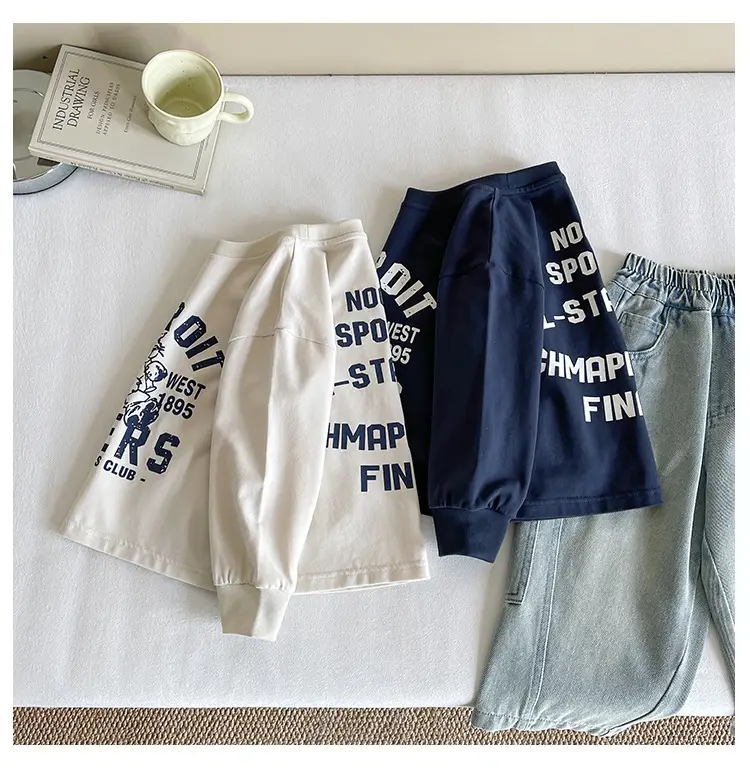 Nausicaa Boys T-Shirt Blue White Match Handsome Thin — feature 13