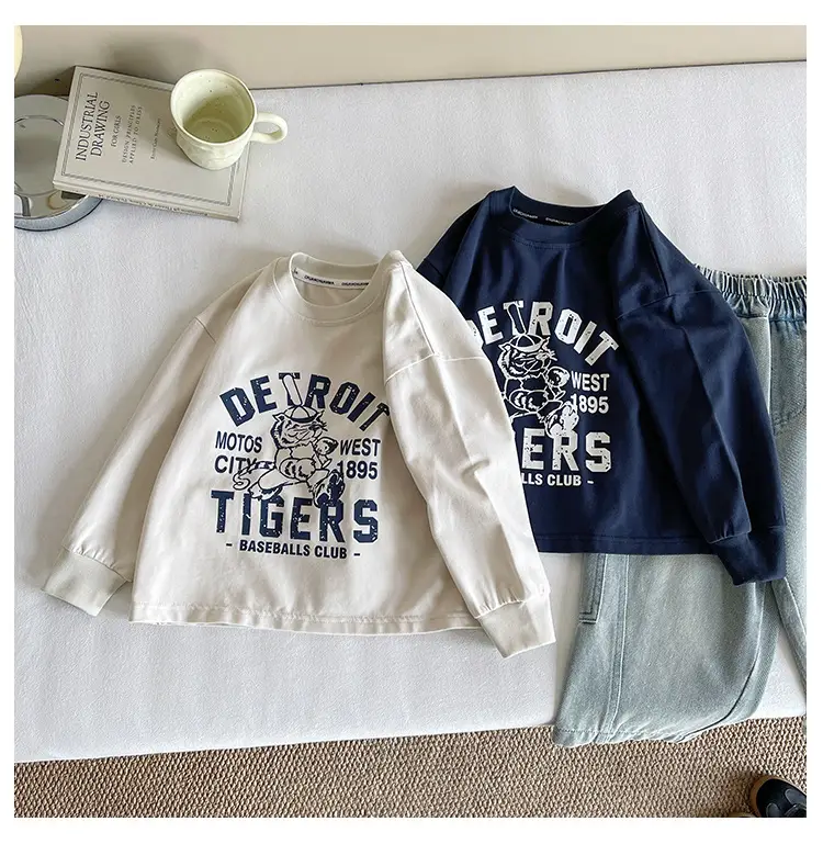 Nausicaa Boys T-Shirt Blue White Match Handsome Thin — feature 14