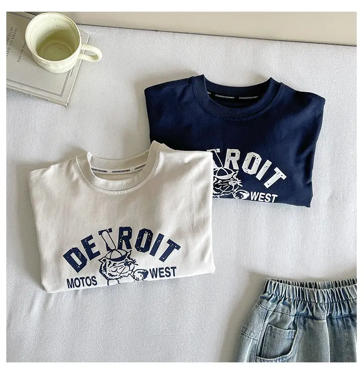 Nausicaa Boys T-Shirt Blue White Match Handsome Thin — feature 15