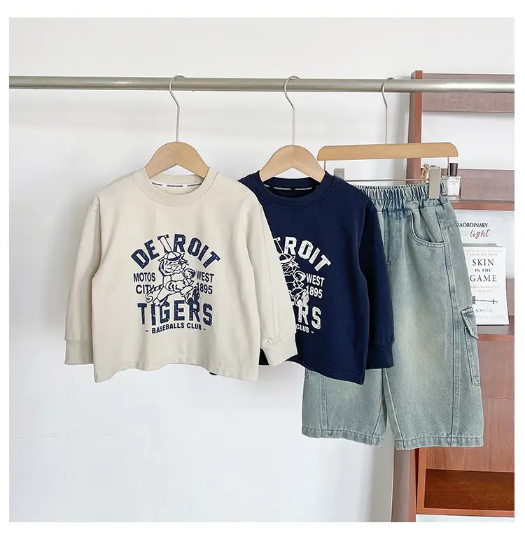 Nausicaa Boys T-Shirt Blue White Match Handsome Thin — feature 17