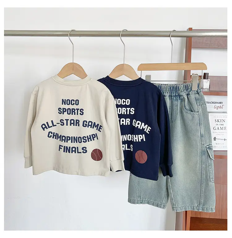 Nausicaa Boys T-Shirt Blue White Match Handsome Thin — feature 18