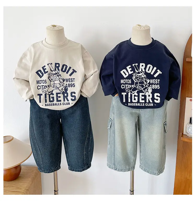 Nausicaa Boys T-Shirt Blue White Match Handsome Thin — feature 21