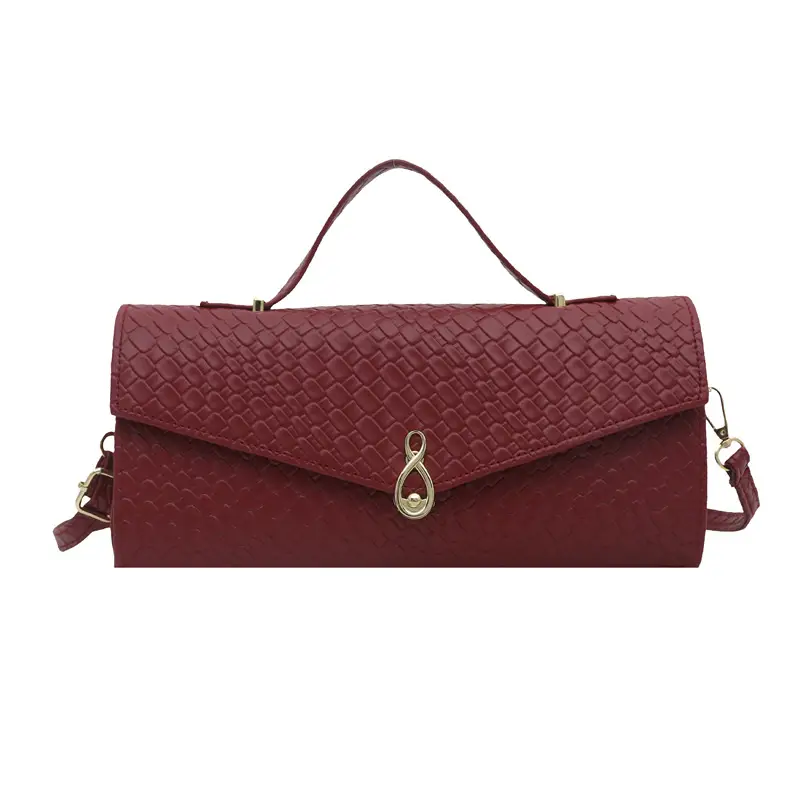 Women Woven Shoulder Bag 2025 Summer Black White Red - Image 4